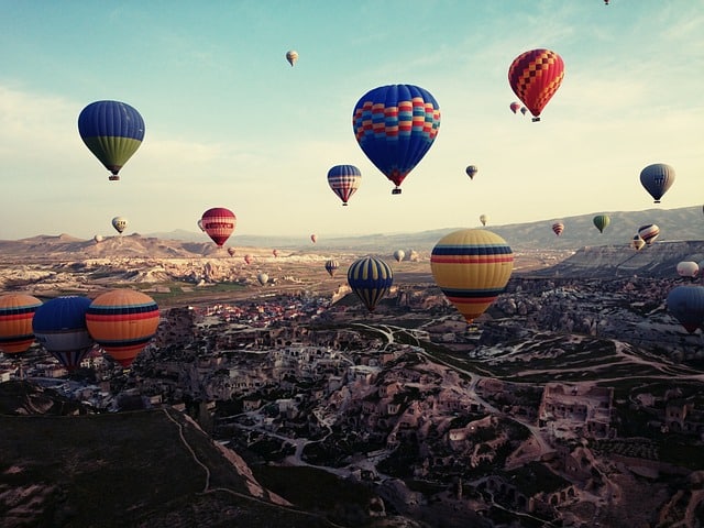 Heißluftballons in Kappadokien